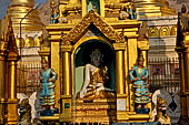 Yangon Myanmar. Shwedagon Pagoda (the Golden Stupa).  